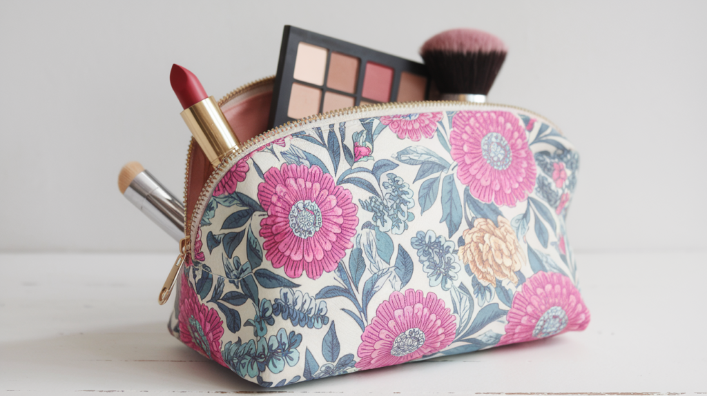 Floral Makeup Bag